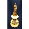 Image 6 : 19th Century Small Virgin Mary Statue on Alabaster Plinth