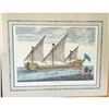 Image 4 : Handcolored Sailing Ship Framed Print