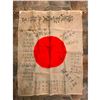 Image 2 : World War II Signed Silk Japanese Battle Flag, Good Luck Messages