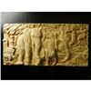 Image 1 : Elephants In Jungle Carving, Wooden Plaque