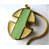 Image 3 : Rare Vintage French Designer LANVIN Enamel Pendant Necklace