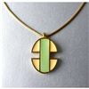 Image 5 : Rare Vintage French Designer LANVIN Enamel Pendant Necklace