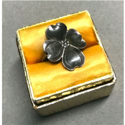 Vintage Stuart Nye Sterling Silver Dogwood Adjustable Ring