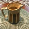 Image 7 : Mid-Century Japan Striped Pottery Pitcher