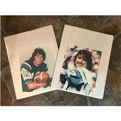 Pair of Color Photographs, Football Celebrity Joe Namath