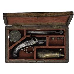 1830's Cased  Peanut  Derringer
