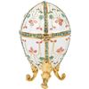 Image 2 : Faberge Style Floral Gazebo, Trinket Jewel Box Egg