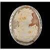 Image 1 : Sterling Silver Italian Cameo Brooch Pin