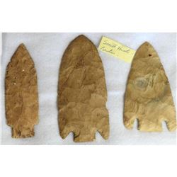 Group of Large Colorado Native American Indian Arrowheads, Smith Points