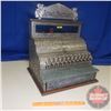 Image 3 : Premiere Nickel Plated Cash Register - Works! With Key! (19"W x 23"H to the top of "Amount Purchased
