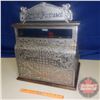 Image 4 : Premiere Nickel Plated Cash Register - Works! With Key! (19"W x 23"H to the top of "Amount Purchased