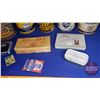 Image 4 : Tray Lot: Tobacco/Cigarette Tins/Box (Chateau Gay, Granger, Sweet Caporal, Club, etc)