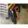 Image 2 : GROUP OF 3 FOLDING SAWHORSES & ROLLER STAND - CHEMAINUS LOCATION