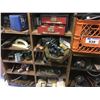 Image 2 : SHELF LOT OF ASSTD TOOLS (HAND PLANERS, 2 SKILL SAWS, 2 DRILLS, WELDING ROD, SOLDER, IRRIGATION