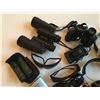 Image 2 : GROUP LOT INCLUDES: BINOCULARS, SUNGLASSES, TOOLS, POCKET KNIFE, TRIPOD, CORDS, HEADPHONES ETC -