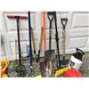 Image 8 : GROUP LOT O F MISC ITEMS - INCLUDES YARD TOOLS, MISC SAFETY GEAR, BUCKET, ETC - NANOOSE