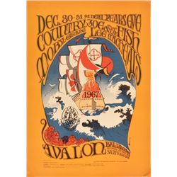 Avalon Ballroom Country Joe & the Fish Poster