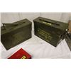 Image 2 : 2 Metal Ammo Boxes, Gun Cleaning Rod & Metal Case