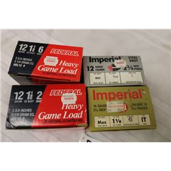 Imperial, Federal, 3 Boxes of 12 GAm, & 1 Box 16 GA = 95 Rds