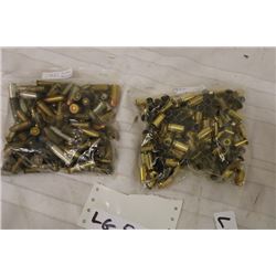 Over 140 Various Pistol Ammo, & 9mm Brass