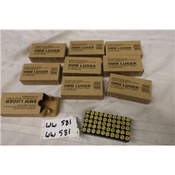 Remington Military 9MM Luger- 450 Rds