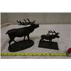 Image 1 : 2 Metal Elk Ornaments