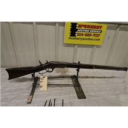 Winchester Mdl 1873 Rifle LA 22 Short , Tube Mag, Tang Sight, Crescent Butt Stock, Octogon Block, Bu