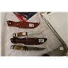 Image 2 : 2 Hunting Knives in Sheaths (Nice Cond) & Crosman Pistol Holder (New)