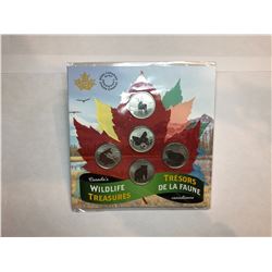 2019 Canadian Wildlife Coin Set                                 2019 5 Dollar Canadian Coin 2018 Arm