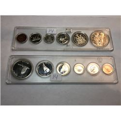1961/1967 Canada Proof Like Sets - In Snaplock Case's