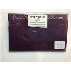 2007 Uinited States Presidential Dollar's Set & 1991 USA Five Coin Proof Set