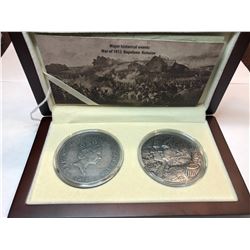 2012 Limited Edition - Major Historical Events, War of 1812 Napoleon Kutizov Fine Silver Coin Set