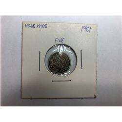 1901 Hong Kong 5 Cent Coin