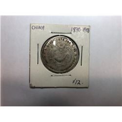 1890-1908 China, Provincial Kwangtung Province 10 Cent Coin