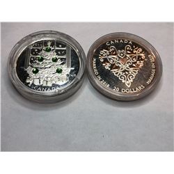 2011/2018 Royal Canadian Mint $20 Fine Silver Coins