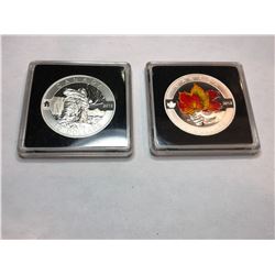 2013 Royal Canadian Mint $10 Fine Silver Coins