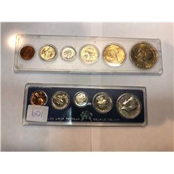 1976/1966 United States Coin Sets in Snaplock Cases