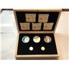 2014 Royal Canadian Mint 5 Coin Gold, Platinum, and Fine Silver Set