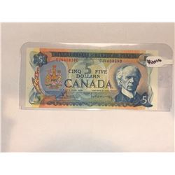 1972 Bank Of Canada $5 Bill