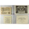 Image 2 : 4 ASSORTED GERMAN NOTGELDS 2-10 & 2-20 HELLERS