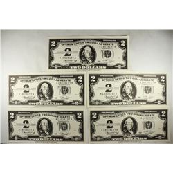 5-LARGE SIZE OPTIMUM OPTICS $2 REBATE BILLS