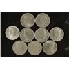 Image 1 : 9 ASSORTED KENNEDY HALF DOLLARS