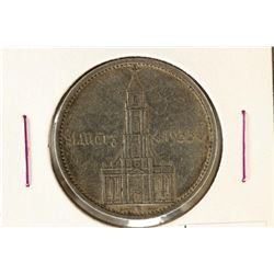 1933-A GERMAN SILVER 5 MARKS