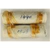Image 1 : 2 SOLID DATE ROLLS OF GREAT BRITAIN FARTHINGS 1940