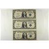 Image 1 : 3 PIECES OF 1935-A $1 SILVER CERTIFICATES