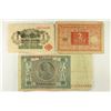 Image 1 : 3 PIECES OF GERMAN CURRENCY 1914 ONE MARK,
