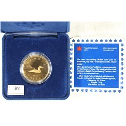 1987 SPECIAL PROOF EDITION CANADA LOON DOLLAR