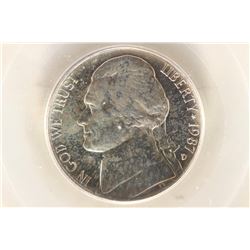 1987-P JEFFERSON NICKEL PCGS MS64FS