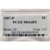 Image 3 : 1987-P JEFFERSON NICKEL PCGS MS64FS