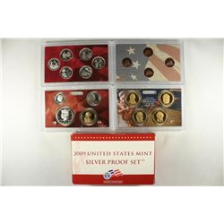 2009 US SILVER PROOF SET (WITH BOX) 18 PIECES